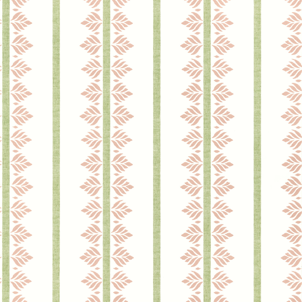 Anna French Fern Stripe wallpaper - Antilles collection - Blush