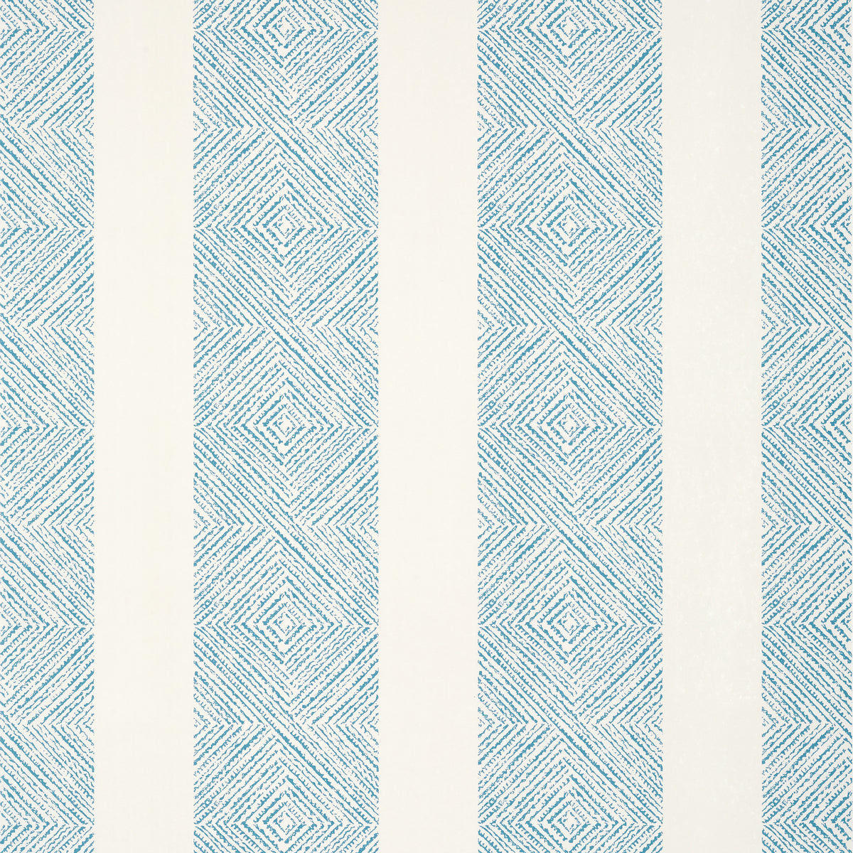 Anna French Clipperton Stripe wallpaper - Antilles collection - Blue on Natural