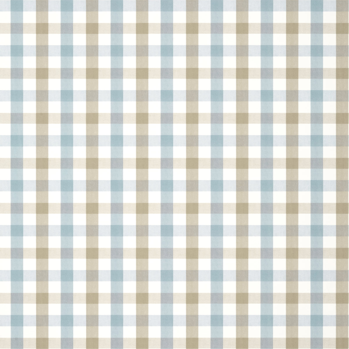 Anna French Saybrook Check wallpaper - Antilles collection - Spa Blue and Beige