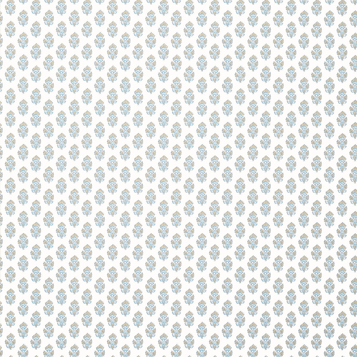 Anna French Julian wallpaper - Antilles collection - Beige and Spa Blue