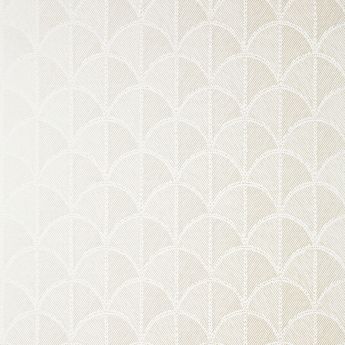 Anna French Seton Scallop wallpaper - Savoy collection - Pearl