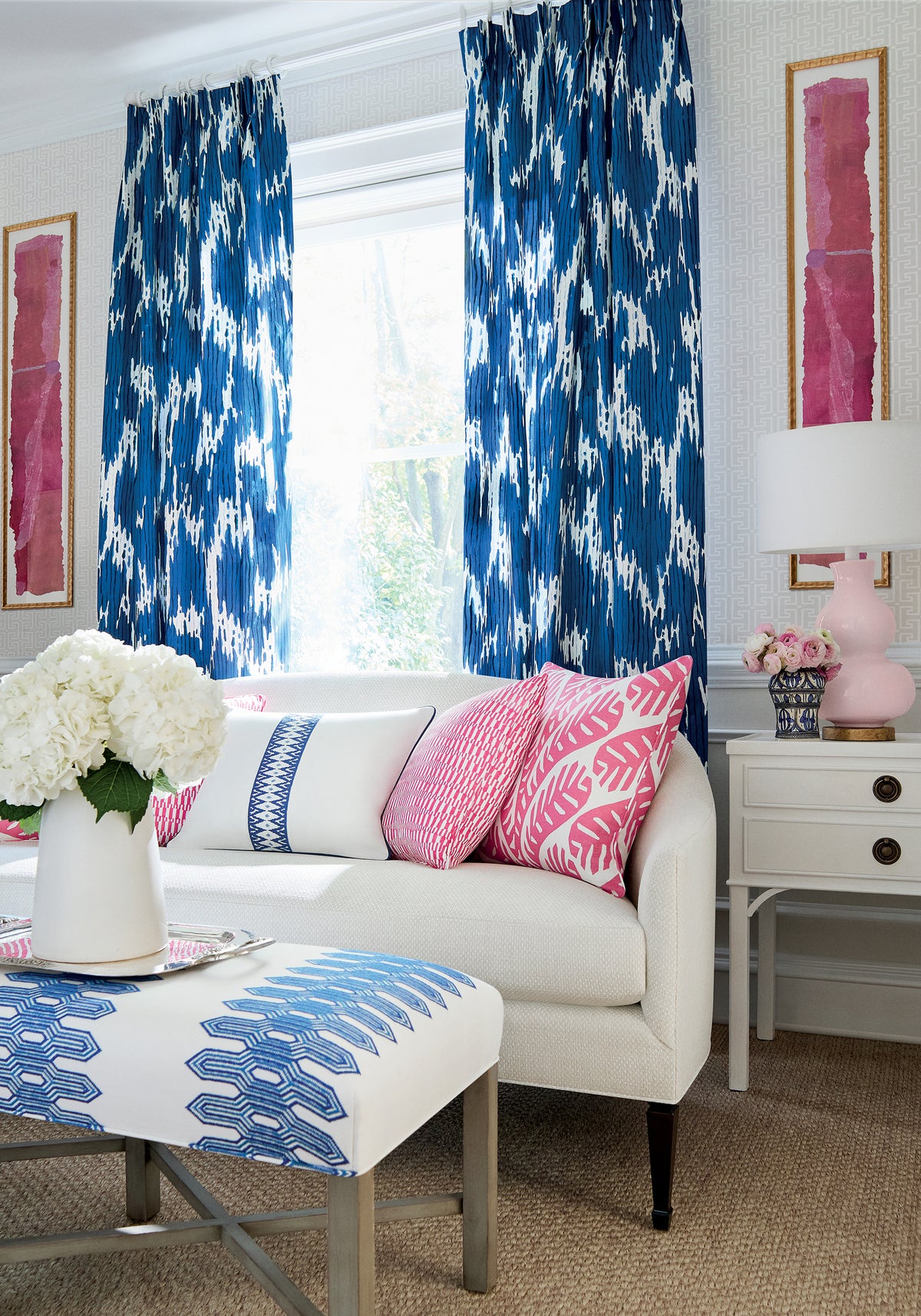 Thibaut T-Square wallpaper - Eden Collection