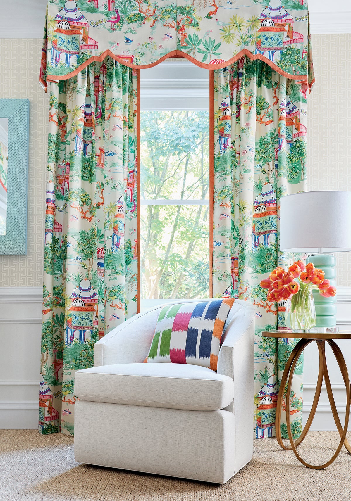 Thibaut T-Square wallpaper - Eden Collection