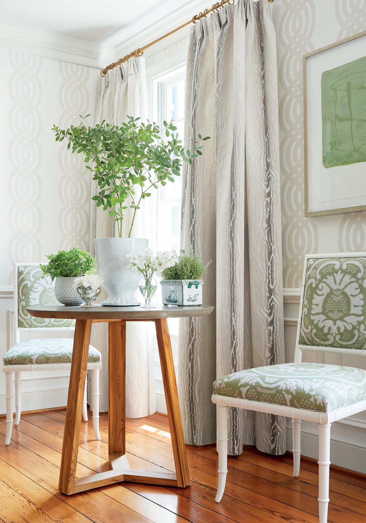 Thibaut Braid wallpaper - Heritage collection room setting