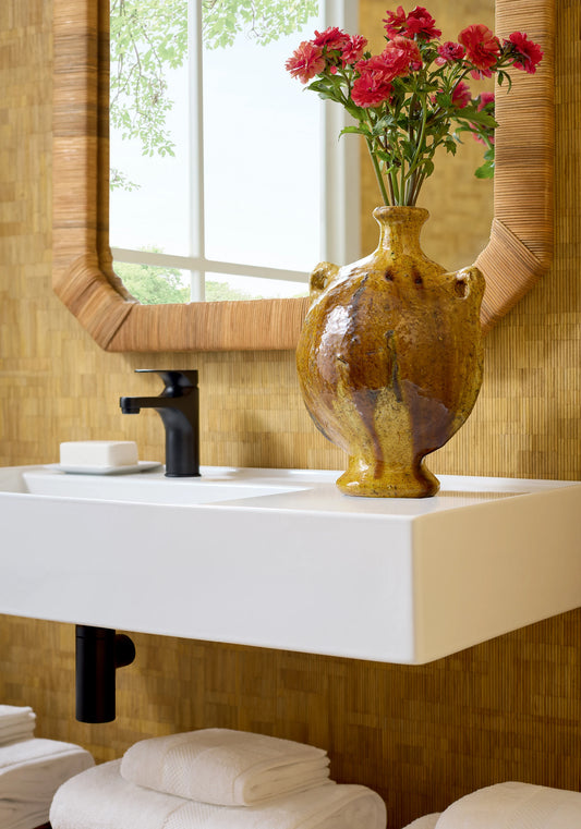 Thibaut Bamboo Mosaic wallpaper - Modern Resource 4
