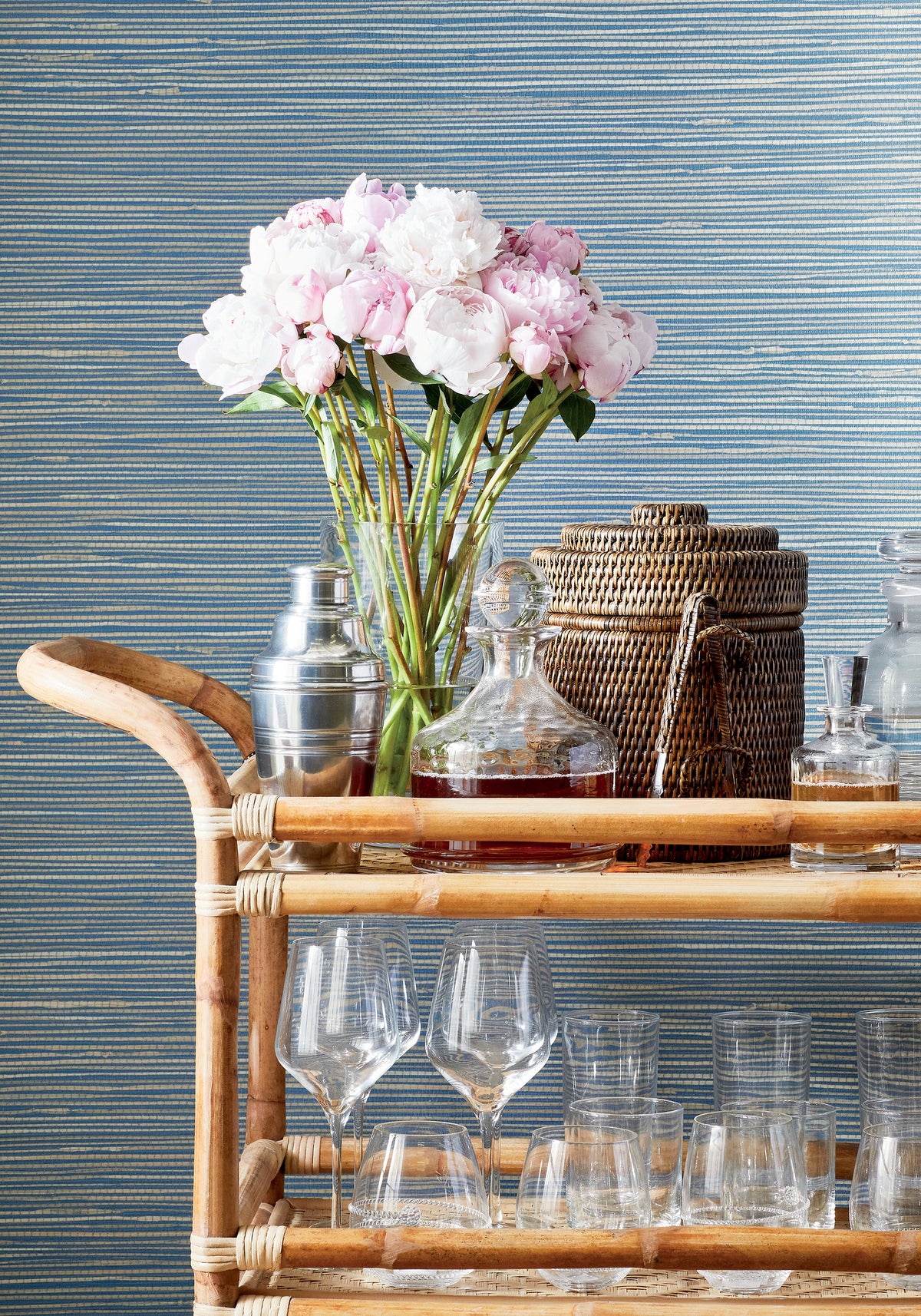 Thibaut St. Thomas wallpaper - Pavilion collection room setting
