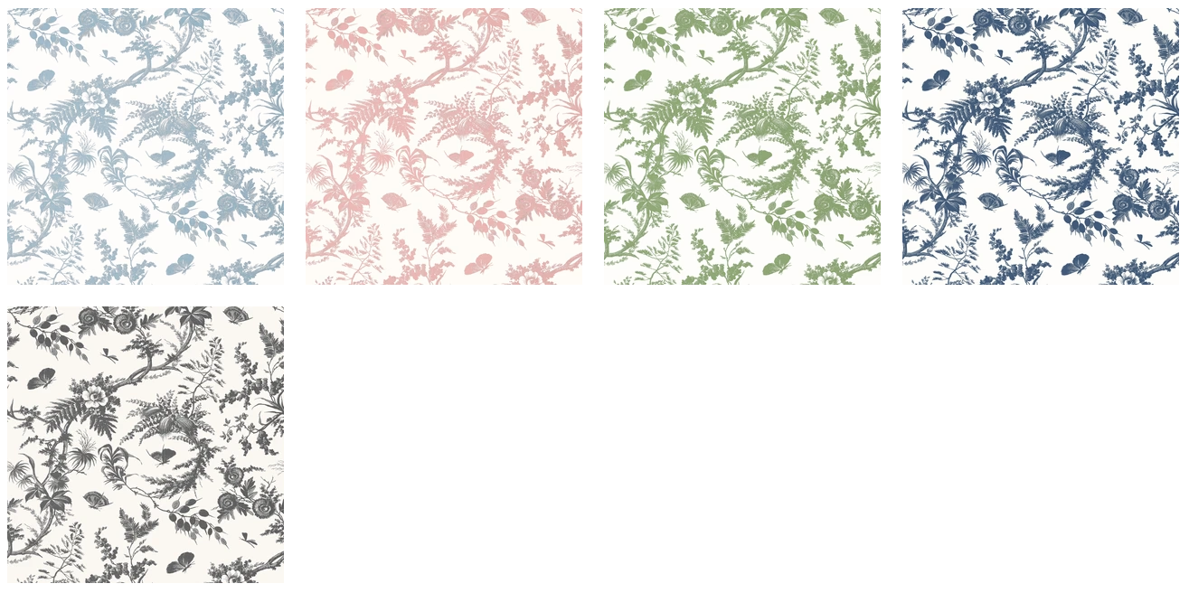 NEWLANDS TOILE Wallpaper by Thibaut, Bristol Collection in Double Rolls