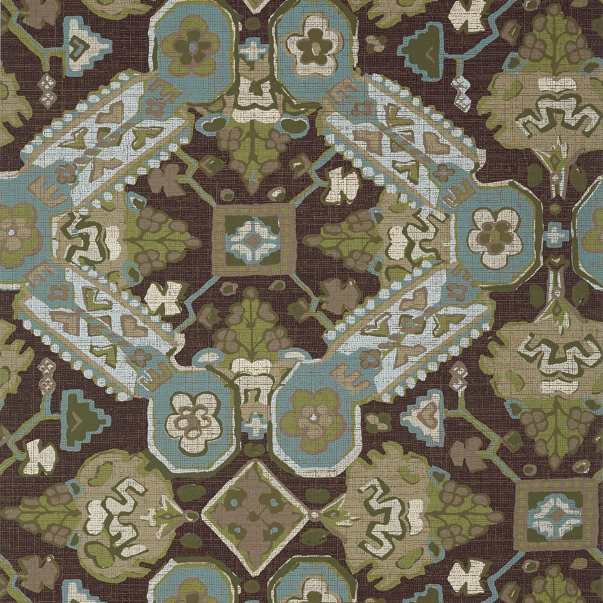 Thibaut Persian Carpet wallpaper - Heritage collection - Brown