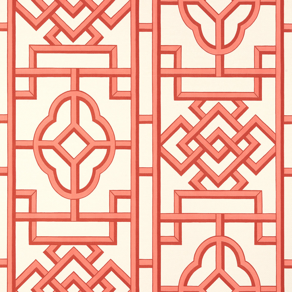 Thibaut Gateway wallpaper - Pavilion - Coral