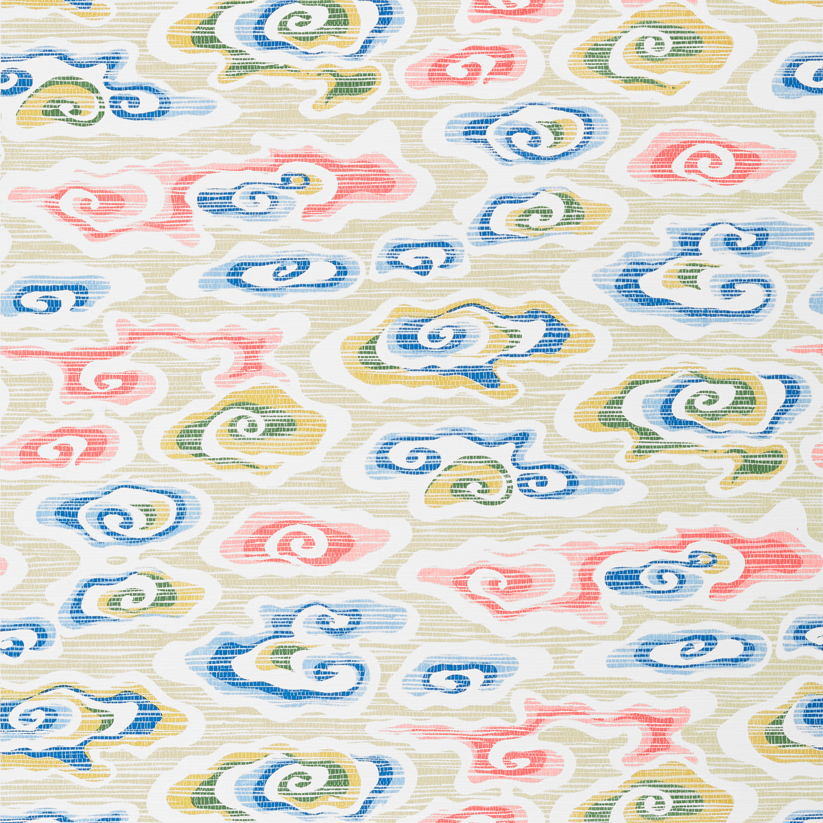 Thibaut Clear Clouds wallpaper - Pavilion - Multi