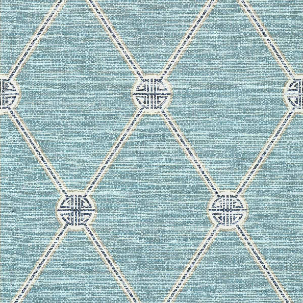Thibaut Turnberry Trellis wallpaper - Pavilion - Mineral