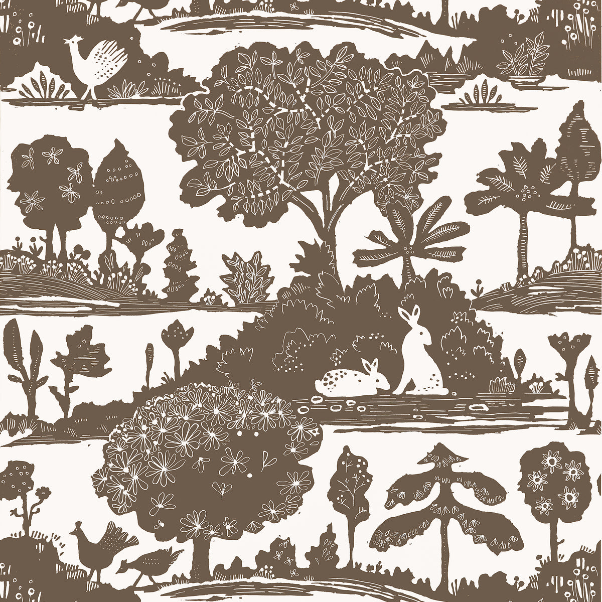 Thibaut - LA FORET Wallpaper - Fairhaven Collection