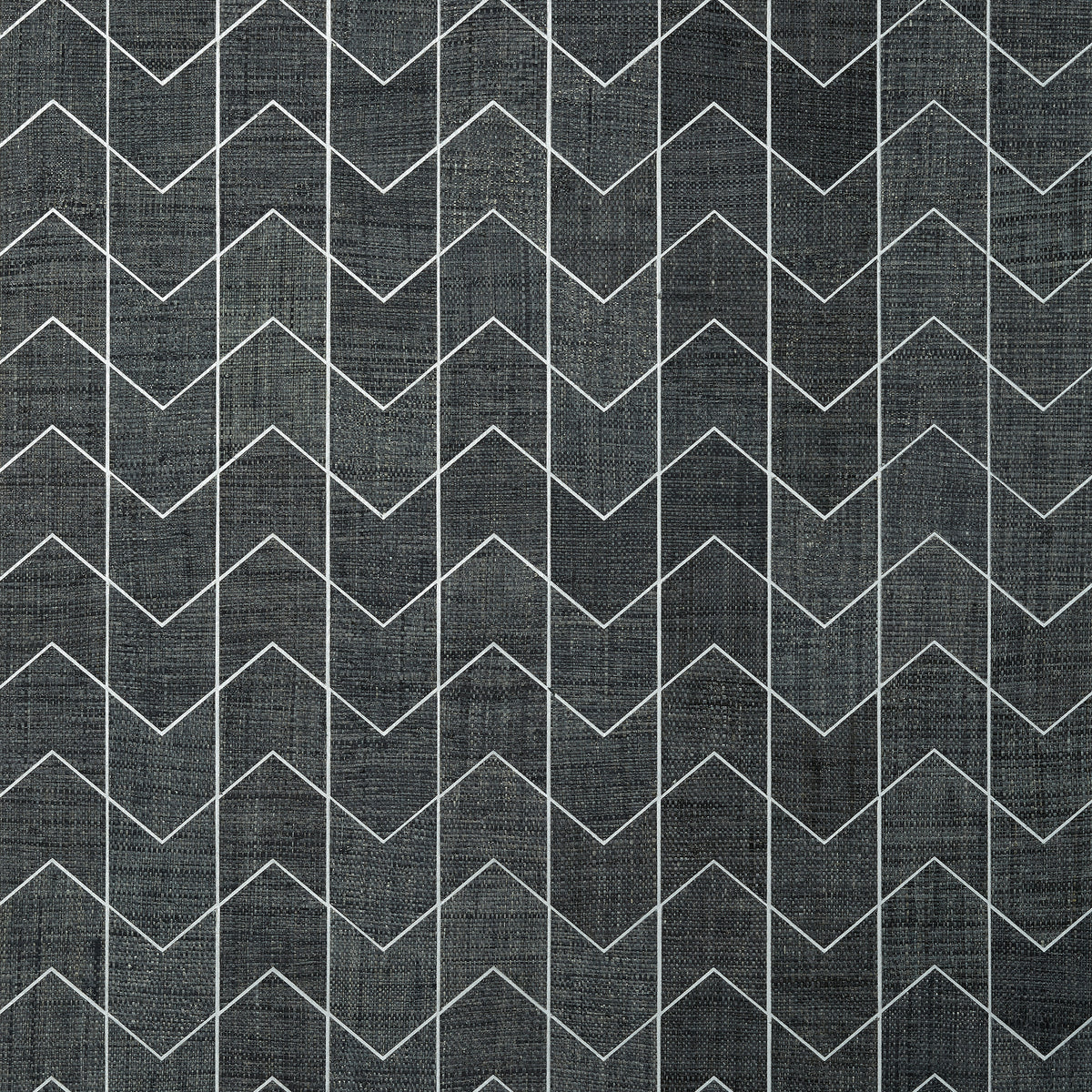 Thibaut Cordoza Weave wallpaper - Natural Resource 3 - Charcoal