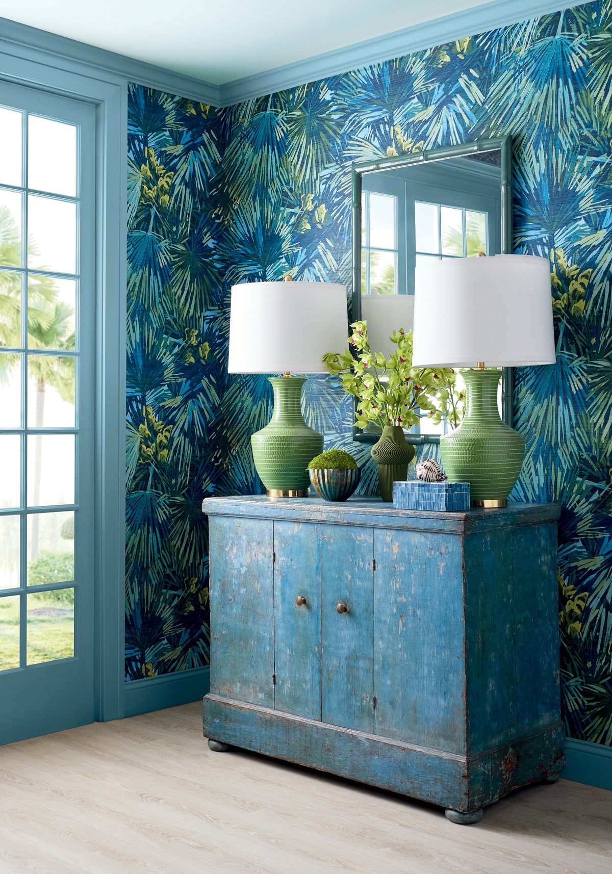 Thibaut Palmier wallpaper - Texture Resource 9 room setting