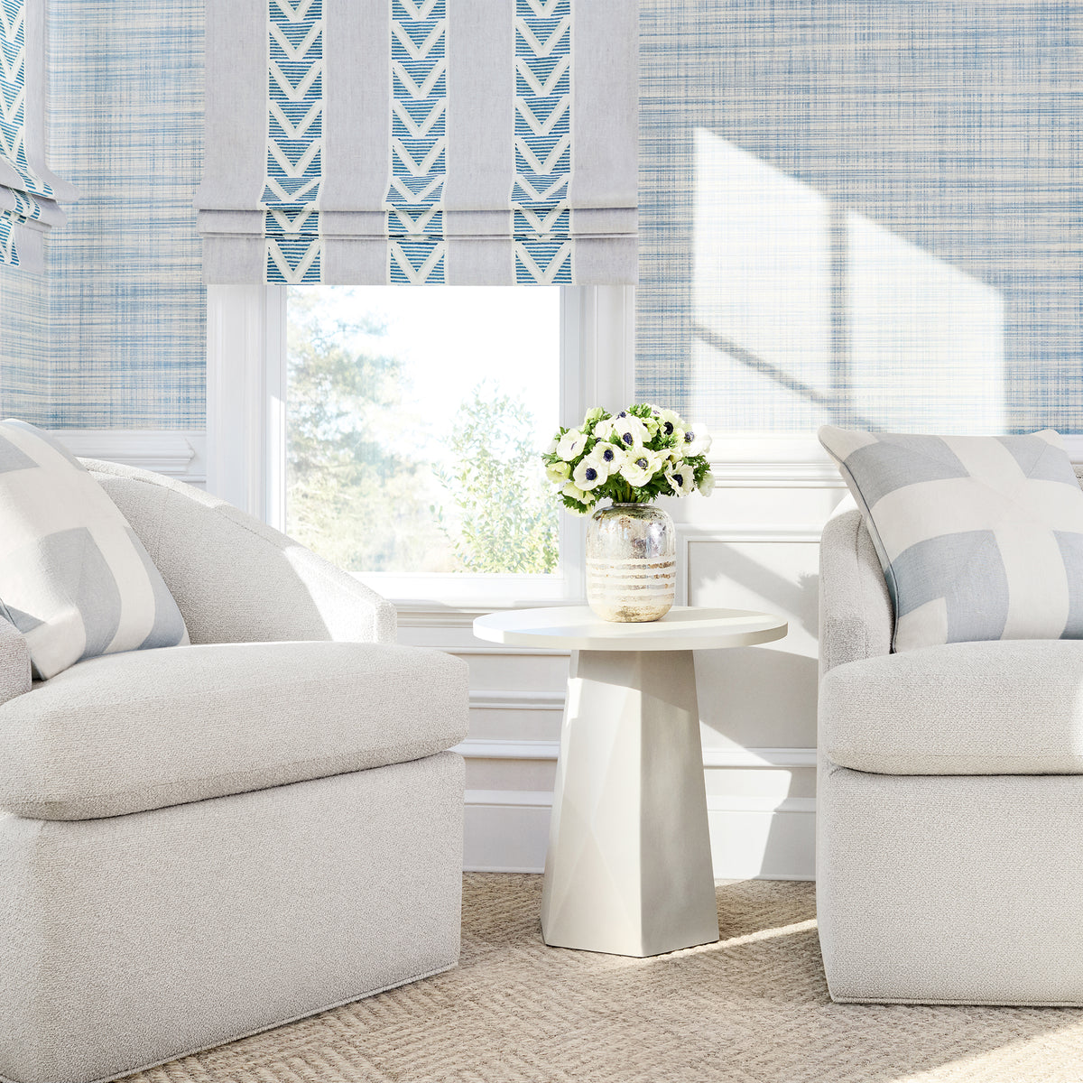 Anna French Bryson wallpaper - Willow Tree collection room setting