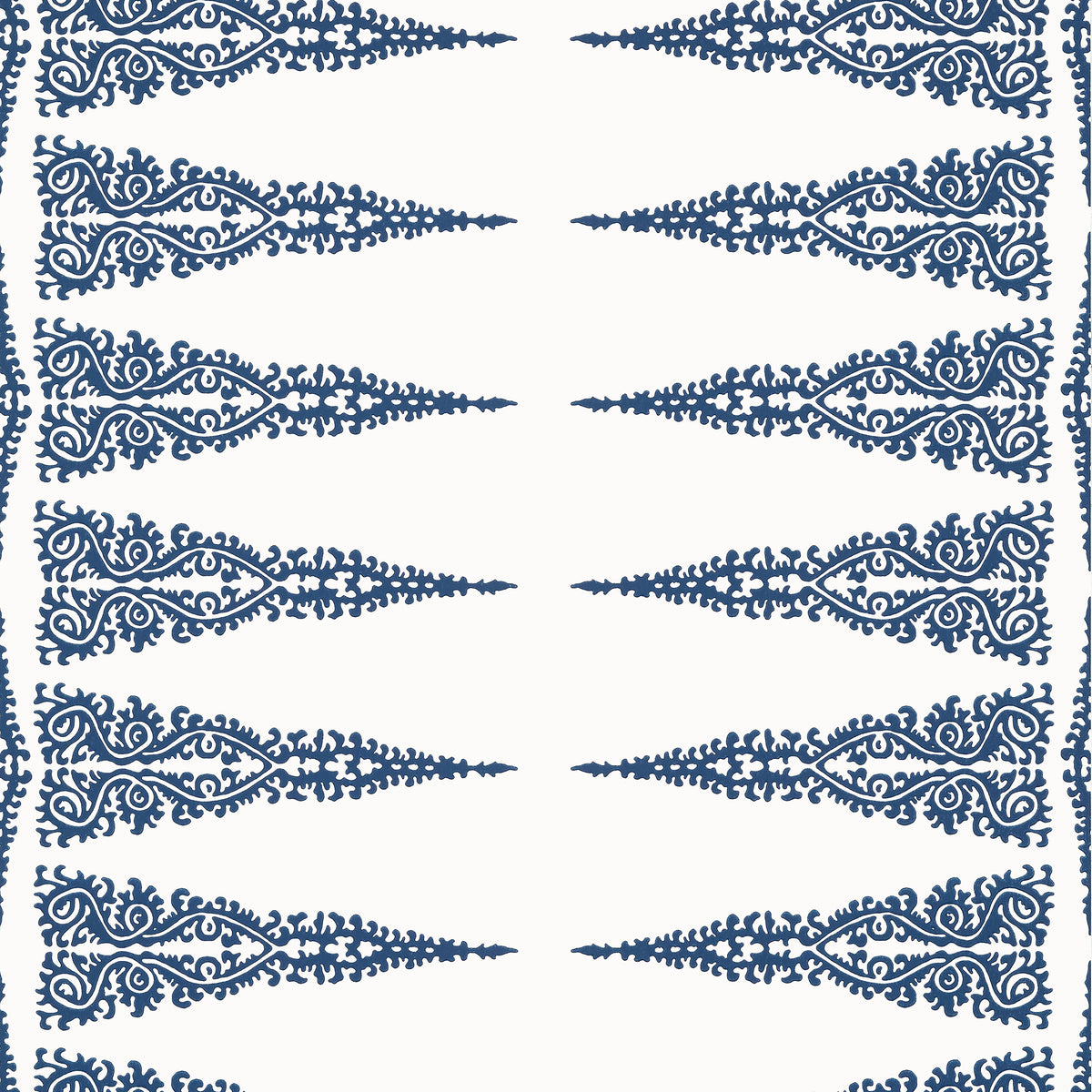 Thibaut ELLERY STRIPE wallpaper, Navy on White