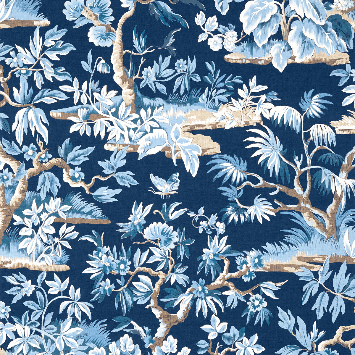 Thibaut ELWOOD wallpaper, Navy