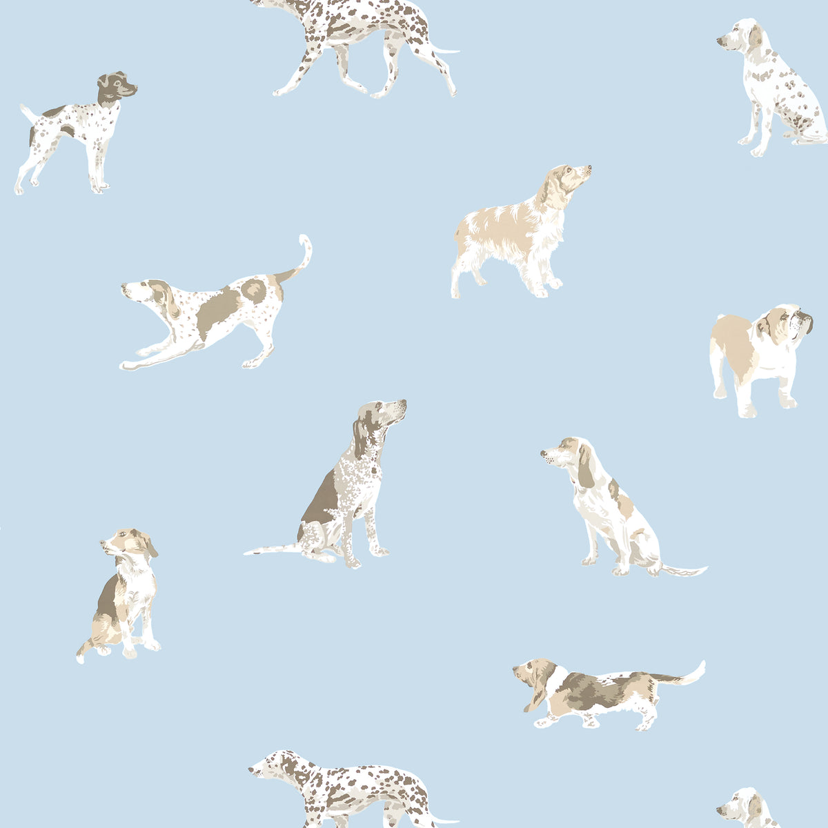 Thibaut BUDDY wallpaper, Blue