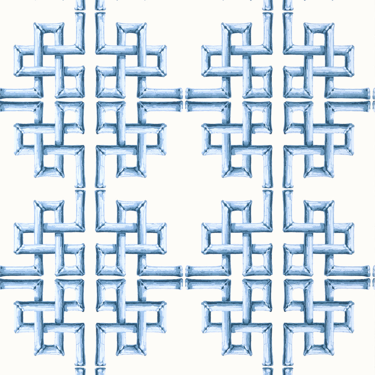 Thibaut BOCA BAMBOO wallpaper, Blue