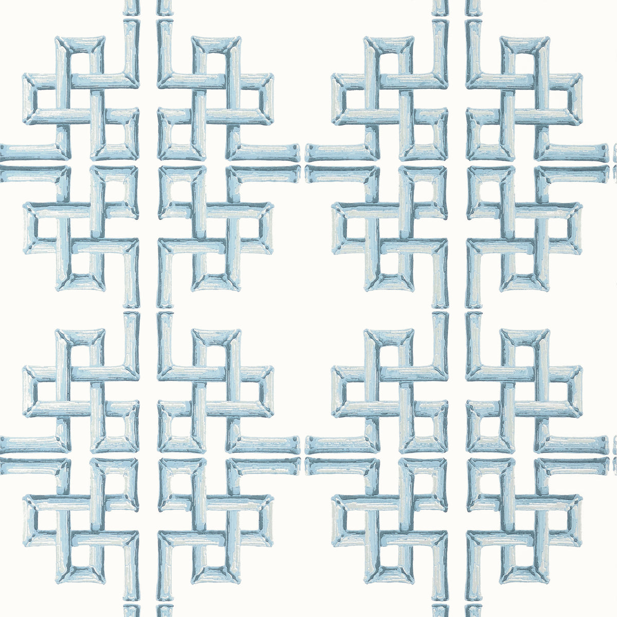 Thibaut BOCA BAMBOO wallpaper, Spa Blue