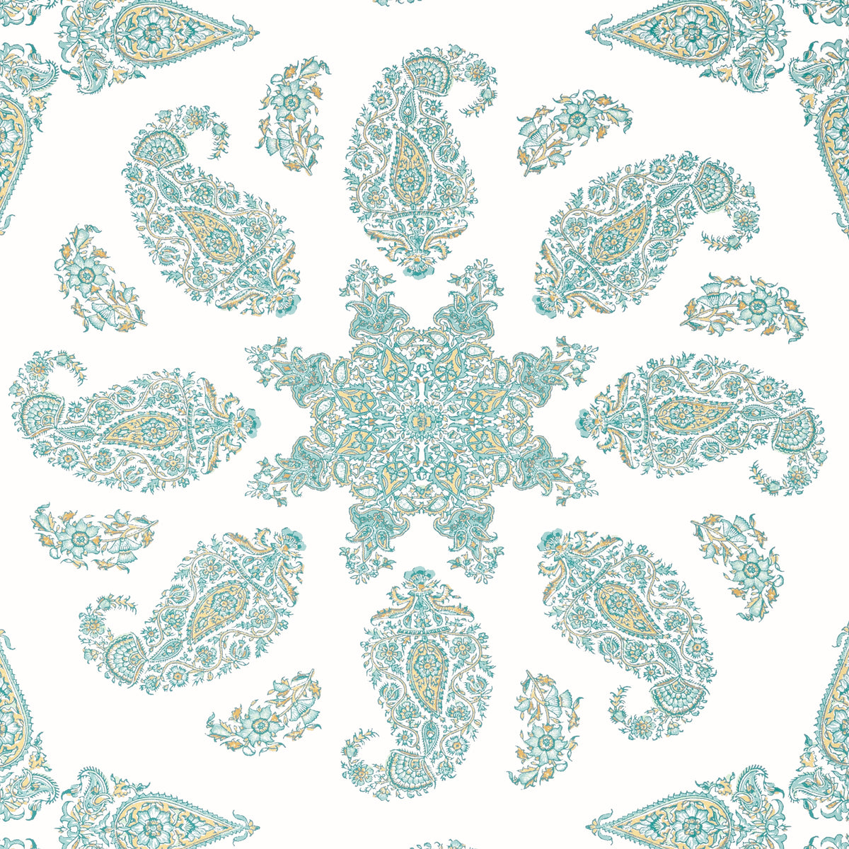 Thibaut EAST INDIA wallpaper, Seaglass