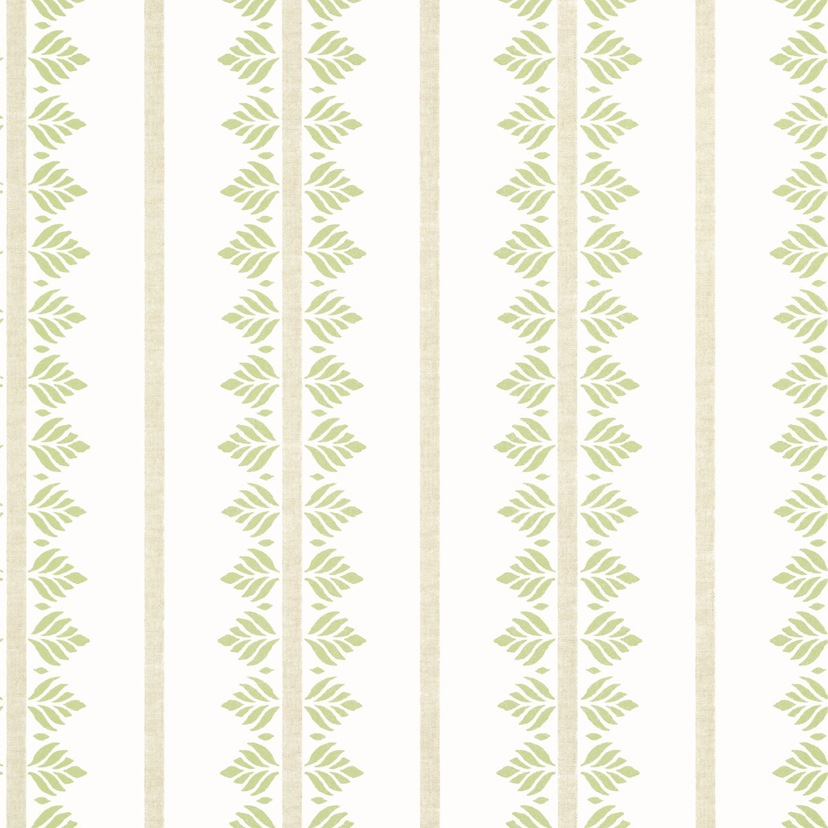Anna French Fern Stripe wallpaper - Antilles collection - Green