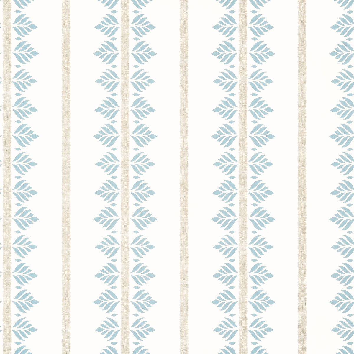 Anna French Fern Stripe wallpaper - Antilles collection - Spa Blue