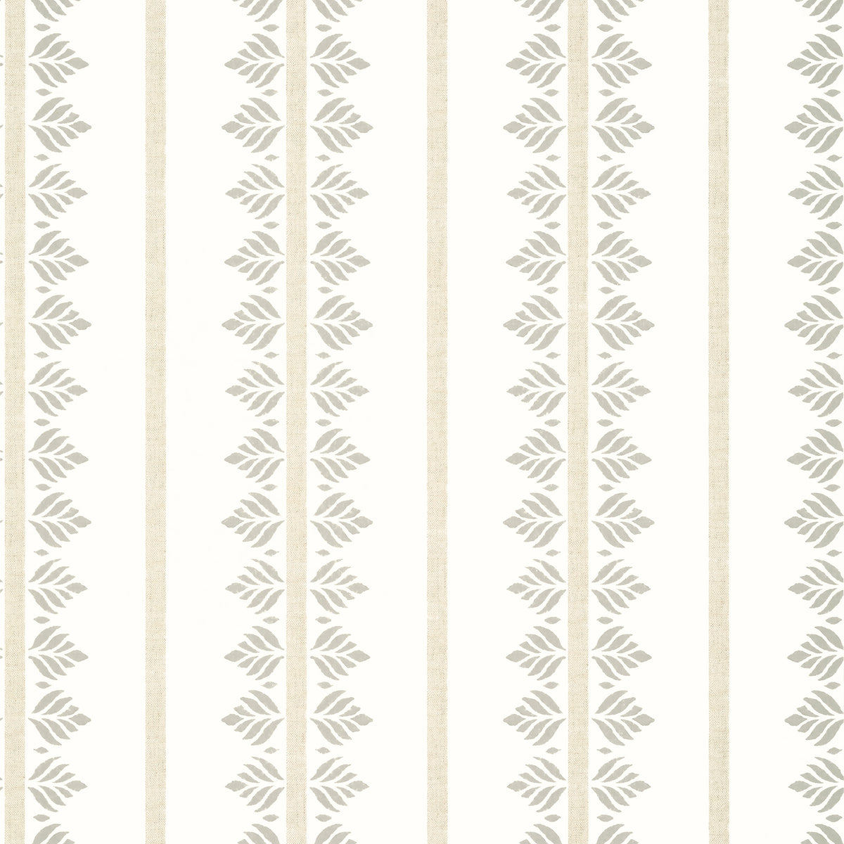 Anna French Fern Stripe wallpaper - Antilles collection - Beige