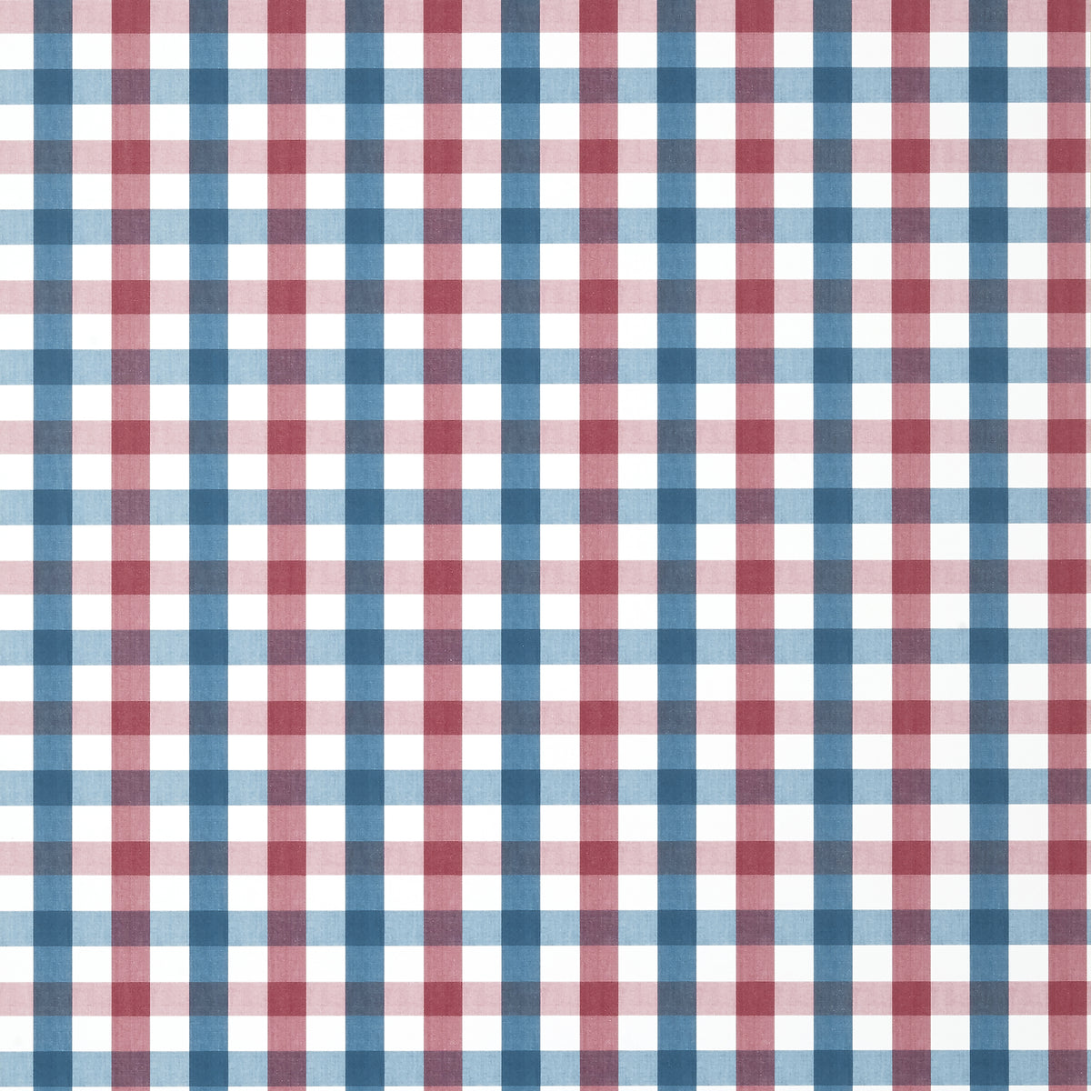 Anna French Saybrook Check wallpaper - Antilles collection - Red and Blue