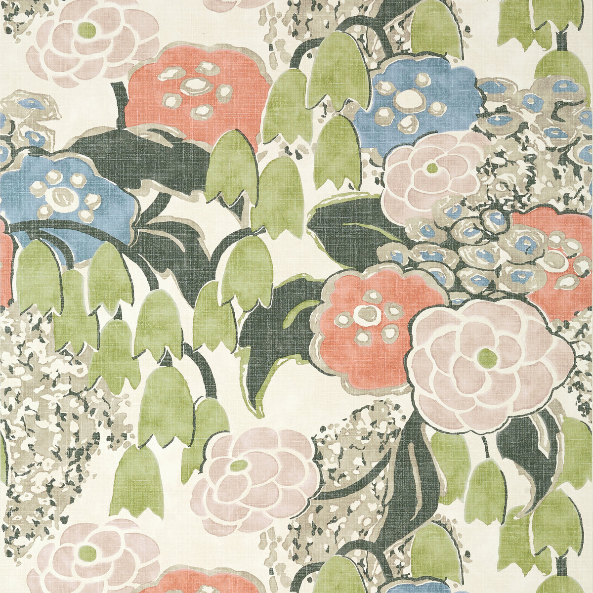 Anna French Laura wallpaper - Willow Tree collection - Blush and Green