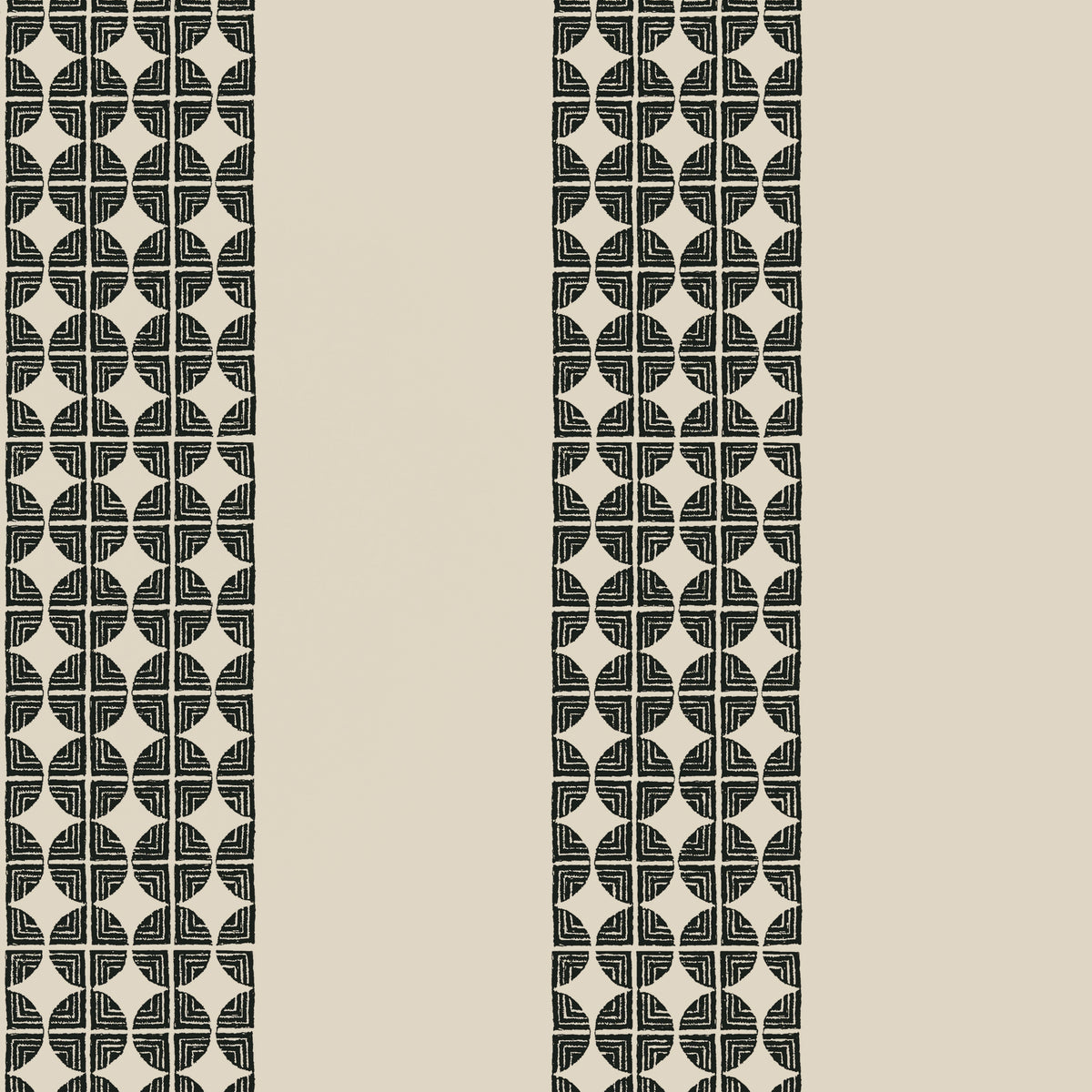 Anna French Fairmont Stripe wallpaper - Willow Tree collection - Black