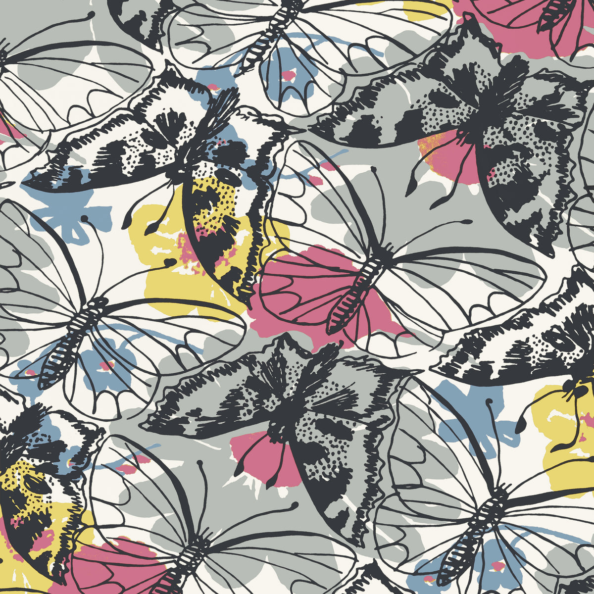 Anna French Paxton wallpaper - Willow Tree collection - Multi