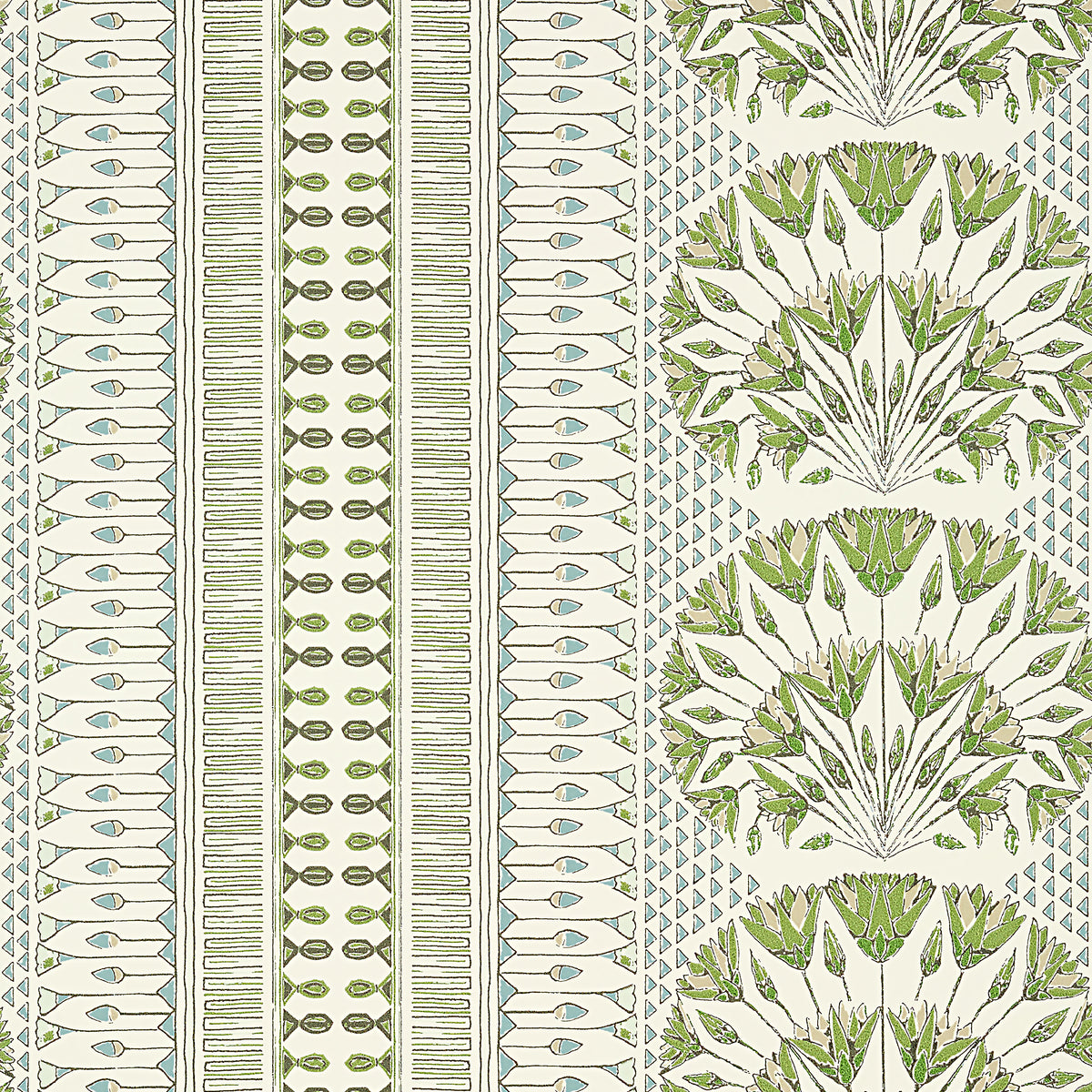 Anna French Cairo wallpaper - Savoy collection - Green and White