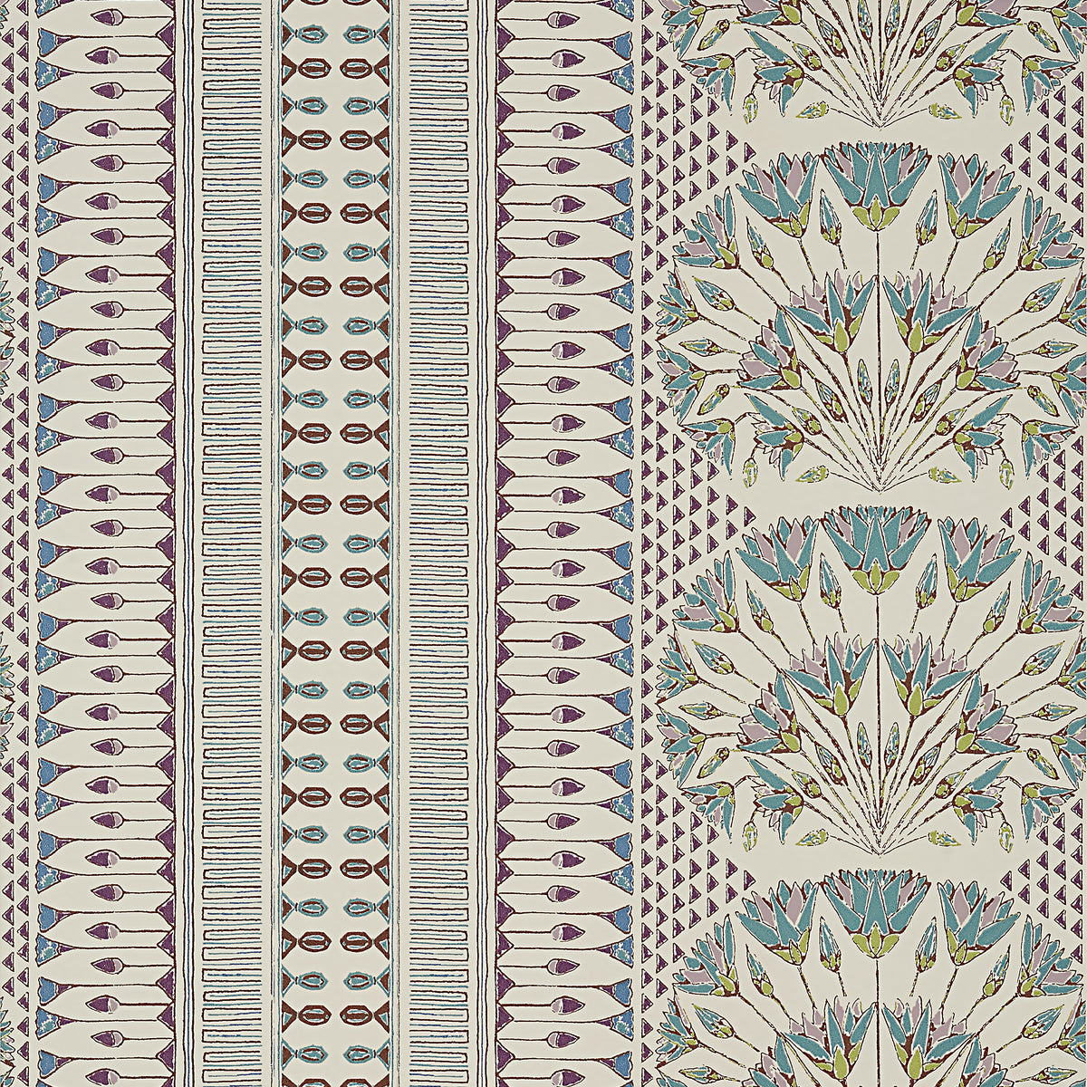 Anna French Cairo wallpaper - Savoy collection - Eggplant