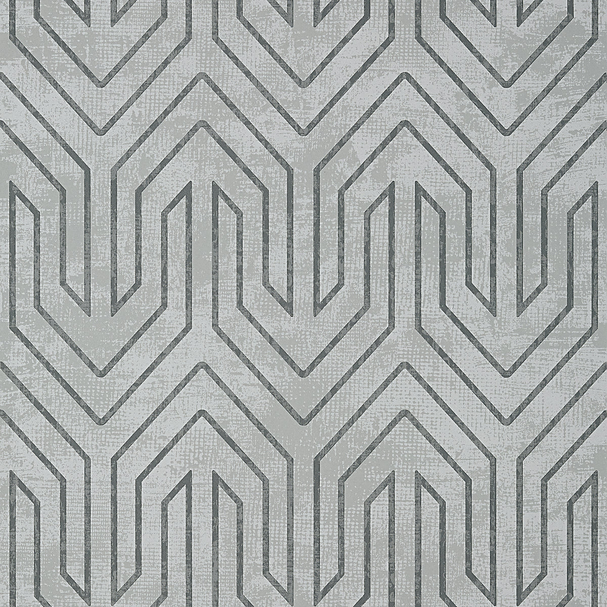 Anna French Colburn Chevron wallpaper - Savoy collection - Charcoal