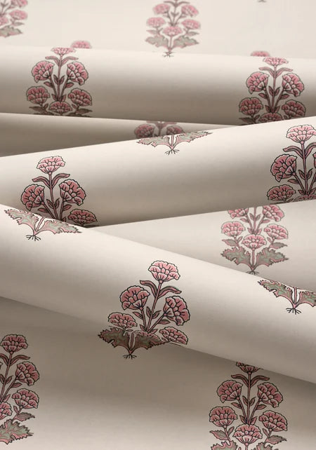 AUDREY Wallpaper by Thibaut, Boxwood Collection in Double Rolls