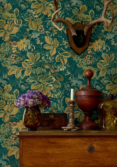 Thibaut - NIGHT GARDEN Wallpaper - Boxwood Collection