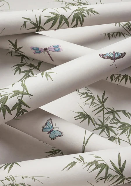 VIRGINIA Wallpaper by Thibaut, Boxwood Collection in Double Rolls