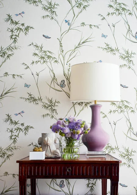 VIRGINIA Wallpaper by Thibaut, Boxwood Collection in Double Rolls