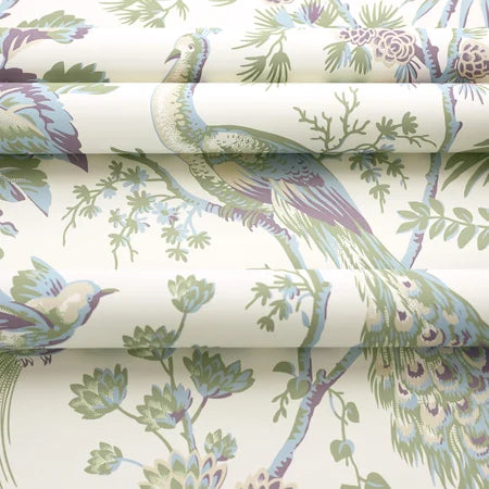 Anna French - PEACOCK TOILE Wallpaper - Bristol Collection