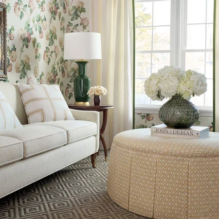 Anna French - SUSSEX HYDRANGEA Wallpaper - Bristol Collection