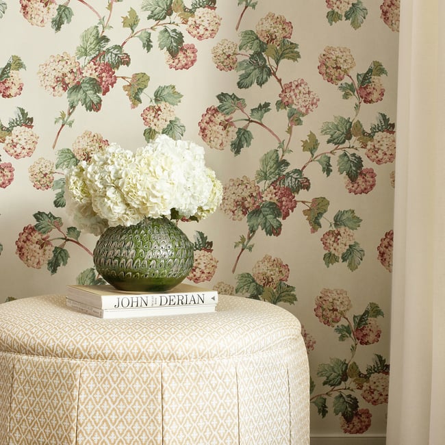 Anna French - SUSSEX HYDRANGEA Wallpaper - Bristol Collection