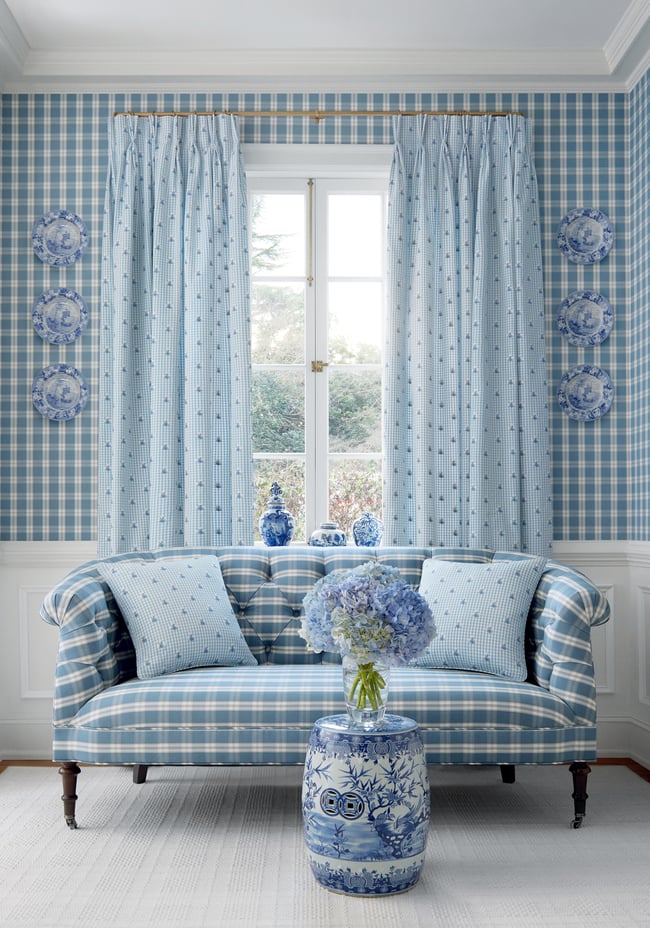 Anna French - PAYTON CHECK Wallpaper - Clermont Collection