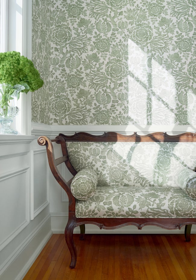 SIGOURNEY Wallpaper by Anna French, Clermont Collection in Double Rolls