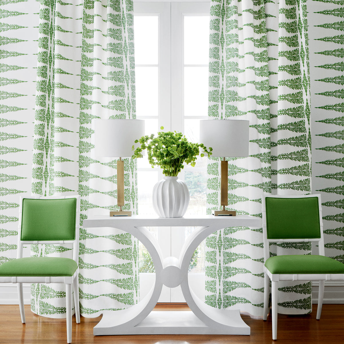 Ellery Stripe wallpaper in room