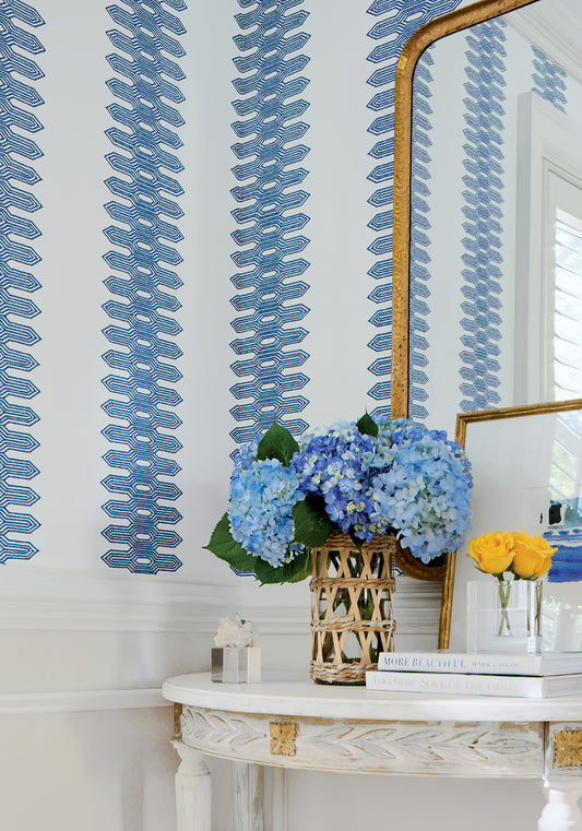 Thibaut Nola Stripe wallpaper - Eden Collection