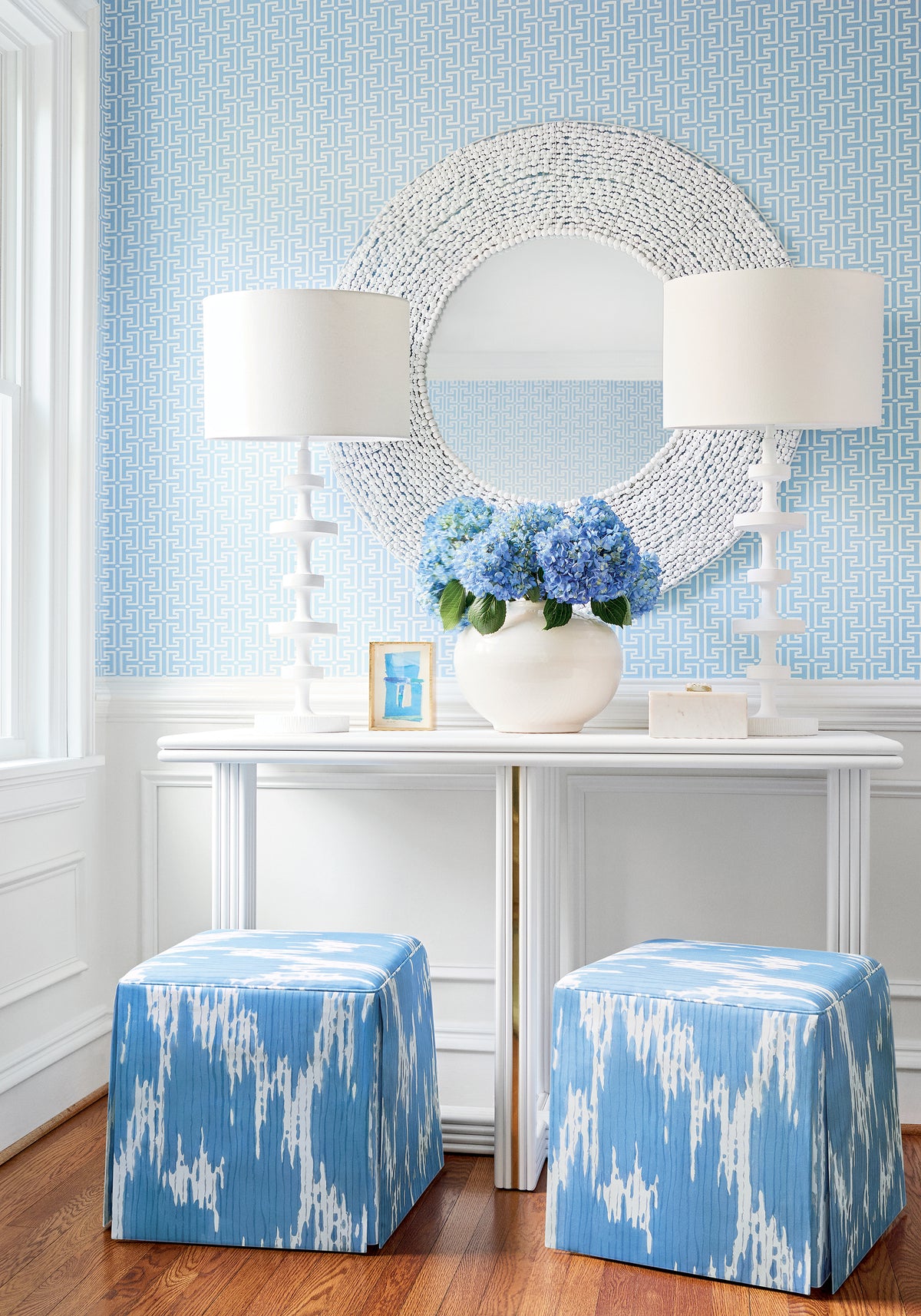 Thibaut T-Square wallpaper - Eden Collection