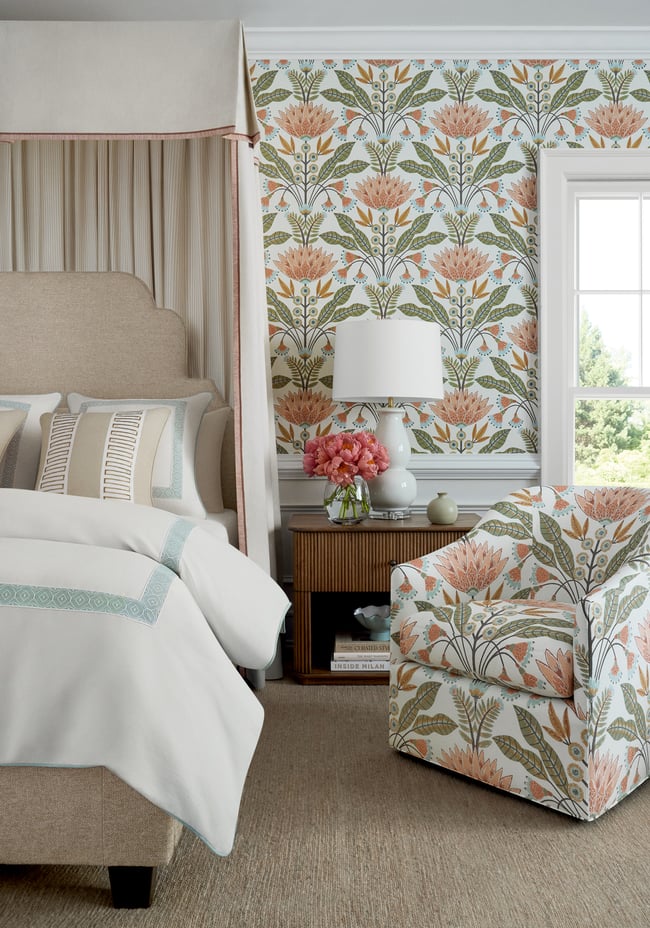 Thibaut - LOTUS Wallpaper - Fairhaven Collection