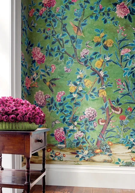 Thibaut - JARDIN BLOOM MURAL Wallpaper - Grand Palace Collection