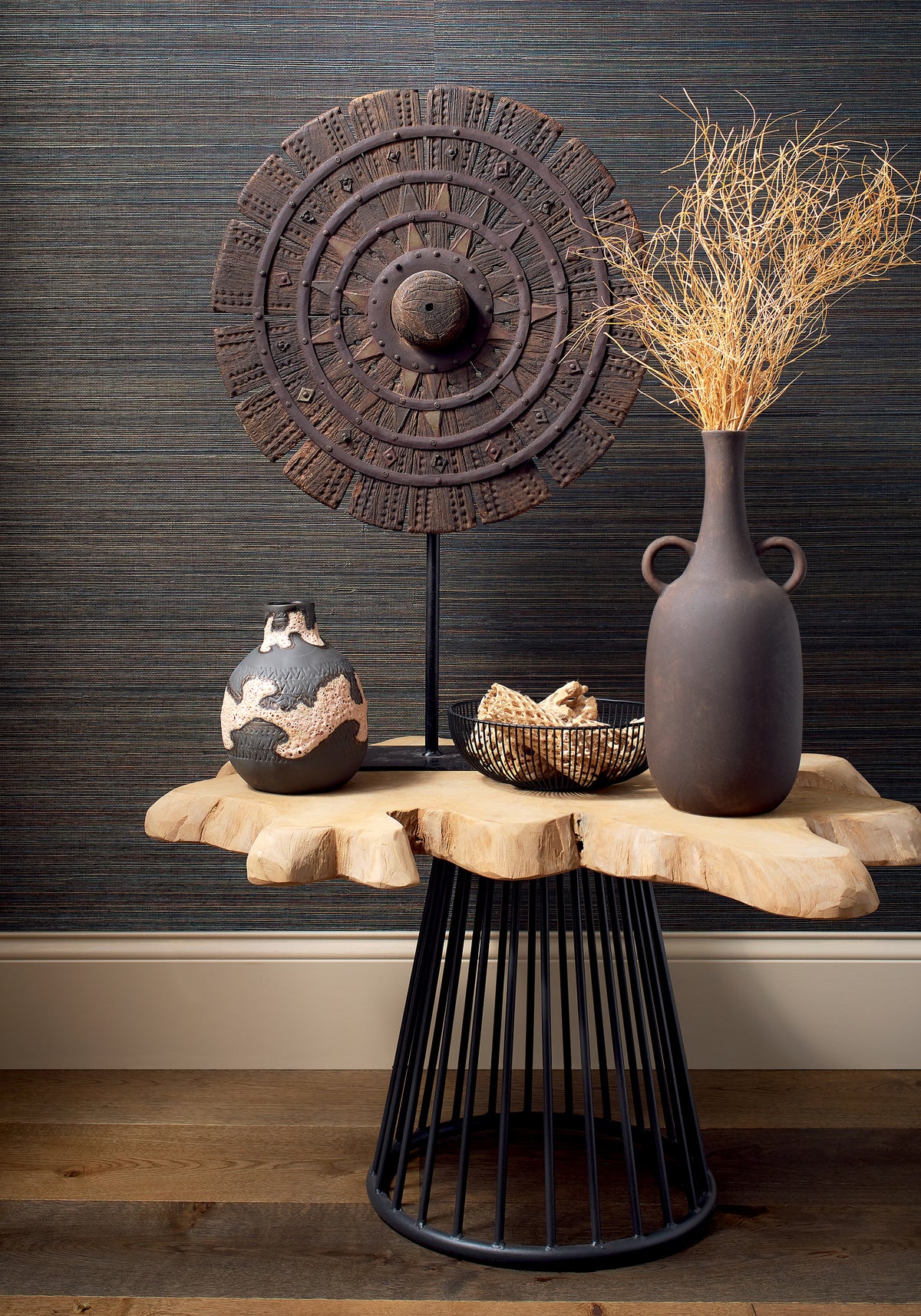 Thibaut Windward Sisal grasscloth wallpaper - Grasscloth Resource 6 room setting